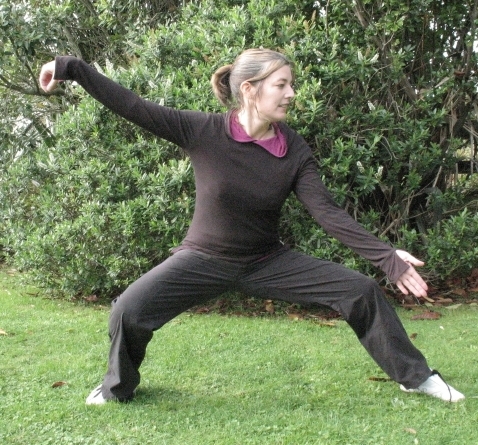 Joanna doing Tai Chi